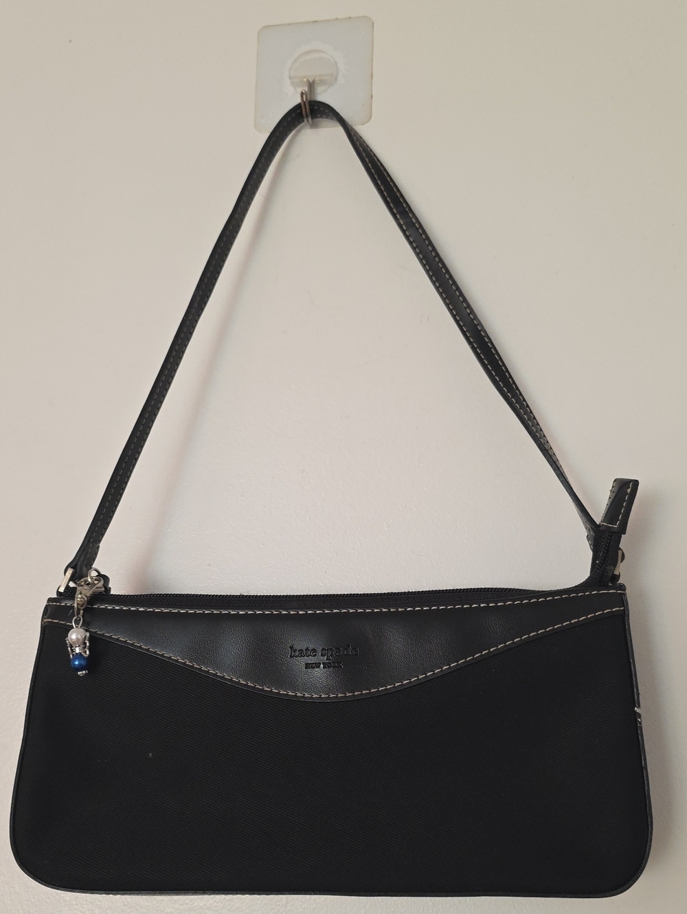 kate spade Black Shoulder Bag with Contrast Stitching